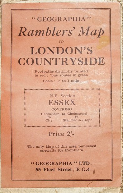 Geographia's Ramblers' NE London 1937 cover